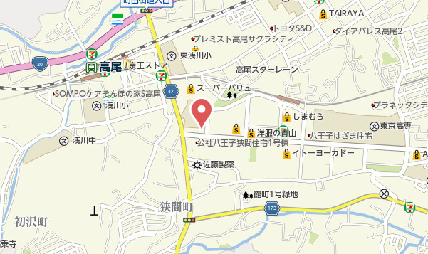 祝　成約済み　八王子サニーハイツ　八王子市　中古マンションの地図|～仲介手数料無料☆八王子ひなた不動産～八王子サニーハイツ