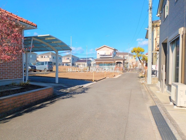 祝：成約済み　八王子市　弐分方町　売地の前面道路含む現地写真|～仲介手数料無料☆八王子ひなた不動産～八王子市弐分方町　売地