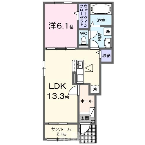 グランコート乃木坂Ⅲの間取り