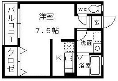 Aレガート東比恵駅前の間取り