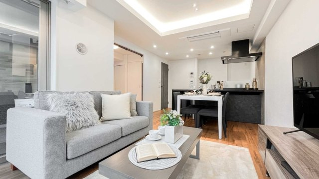 ザ・パークハウス上目黒ピアースの居間・リビング