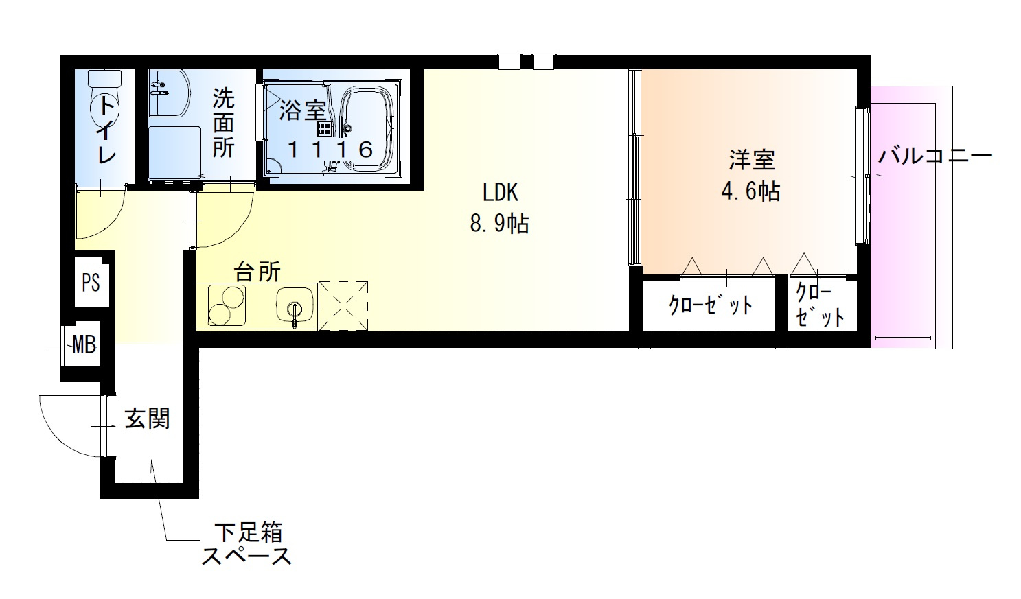 フジパレス岸和田下松の間取り