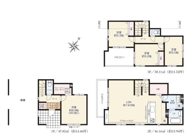 新築一戸建て　川越市熊野町　