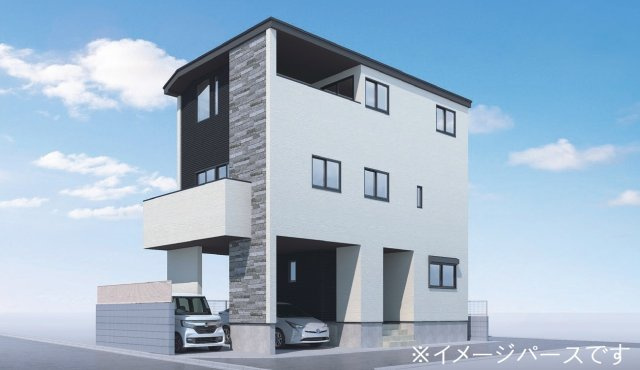 新築一戸建て　川越市熊野町　の外観パース|イメージパース