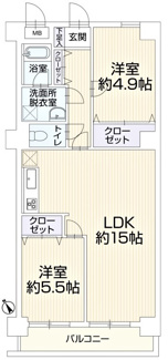 【間取り】 | サンライズマンション東村山第3 | サンライズマンション東村山第3