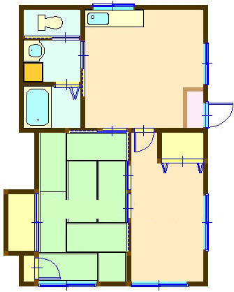 山口市七尾台の一戸建ての間取り