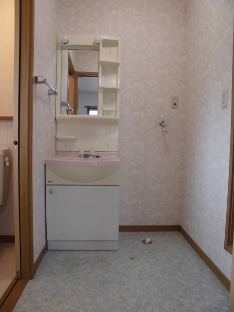 山口市七尾台の一戸建ての洗面所|忙しい朝には欠かせない洗面所です