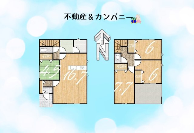 クレイドルガーデン東方2号棟　松山市東方町第2-2号棟(全2棟)　新築建売分譲2号棟の間取り