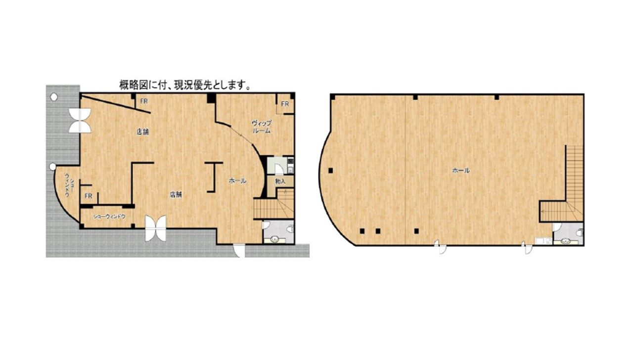 西脇市和布町　一棟ビル　幹線道路沿いの角地物件の間取り