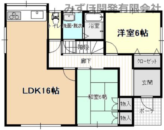 米沢市窪田町窪田1135-2の間取り|玄関すぐの和室は使い勝手が良く便利です◎