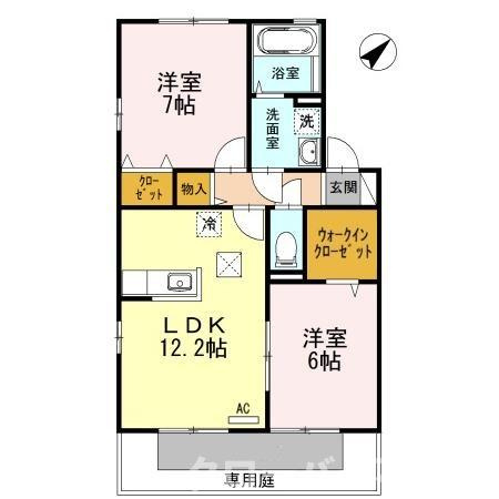 リビングタウン宇多津 A棟の間取り