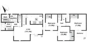 廿日市市阿品台3丁目　№35625の間取り|３ＬＤＫ