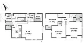 廿日市市阿品台3丁目　№35626の間取り|３ＬＤＫ