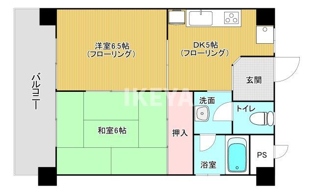 菅北ハイツの間取り
