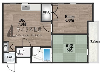 カーザ寿の間取り