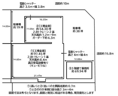 此花区常吉2丁目　貸倉庫の間取り