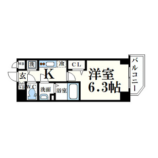 【間取り】 | プレサンス江戸堀
