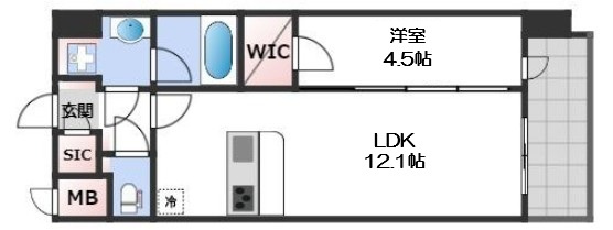 【間取り】 | スプランディッド新大阪VII