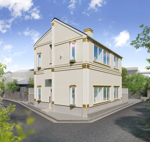 杉並区和泉３丁目の一棟アパートの外観パース