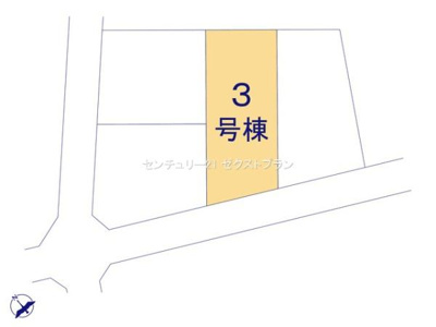 【区画図】 | 前橋市富士見町小沢 3号棟 | 区画図