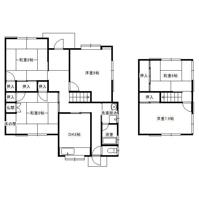 海南市　藤白の間取り