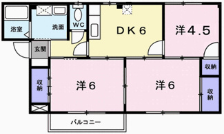 【間取り】 | グリーンコーポ中塚