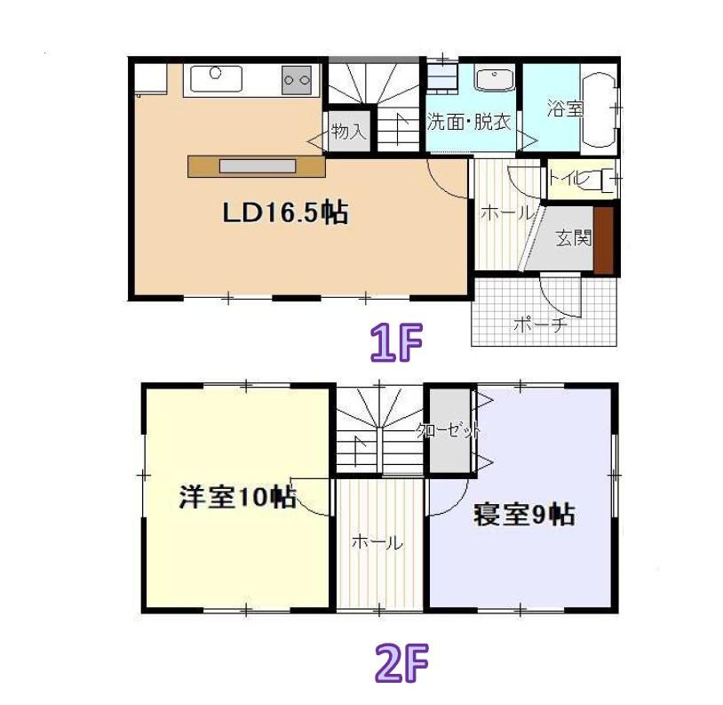米沢市万世町牛森【中古住宅】の間取り|間取り図