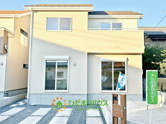 加須市久下２丁目　新築一戸建て　03　いろどりアイタウンの外観|ナチュラルな色合いで優しい印象の外観。