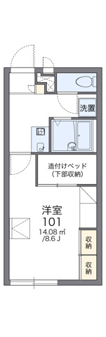 レオパレスエクシードの間取り|画像2