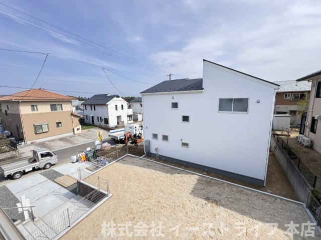 【新築戸建】　いわき市洋向台3丁目1期　最終1棟！の展望|1号棟写真　バルコニーからの眺望です
