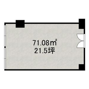大阪市中央区谷町９丁目の事務所の間取り