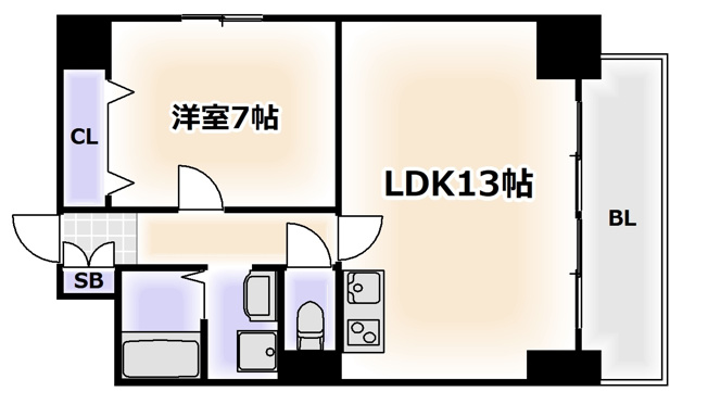 【間取り】 | リエス桜川