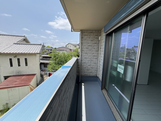 ボヌール緑地公園のバルコニー