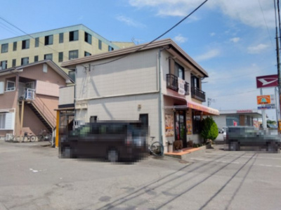 【外観】 | 売店舗　富士宮市小泉 | バス停：萩間まで徒歩1分です。目の前には富士山が見えます。