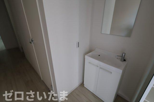《仲介手数料無料》練馬区貫井３丁目46-29新築一戸建てケイアイスタイルの独立洗面台