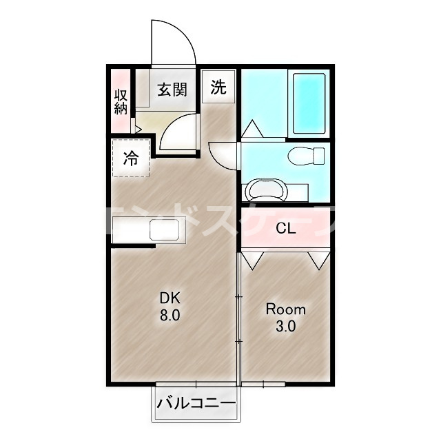 パール・メゾンⅡの間取り|高崎、前橋、伊勢崎エリアのお部屋探しはエンドスケープまで！お客様の理想お聞かせ下さい♪