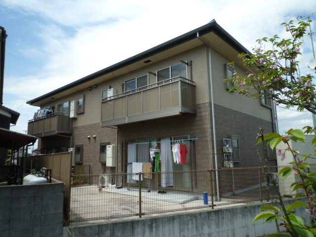 倉敷市茶屋町のアパートの外観