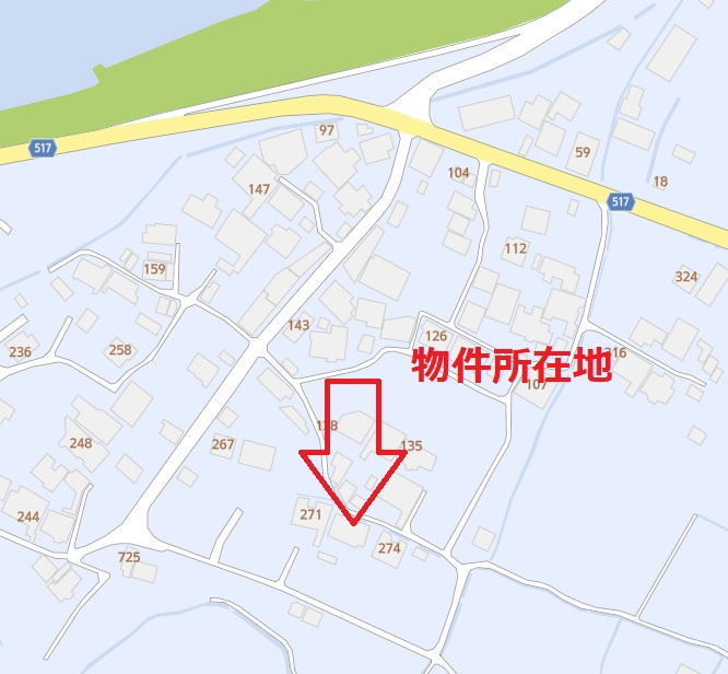 東阿保売地の地図