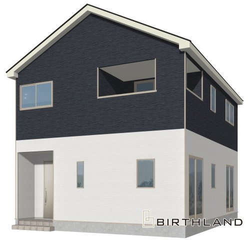 新築戸建・建売　大田原市浅香第8　Cradle Garden　全3棟の外観パース|＜2号棟＞完成予想図です！