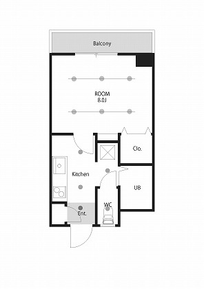 西川ハイツの間取り
