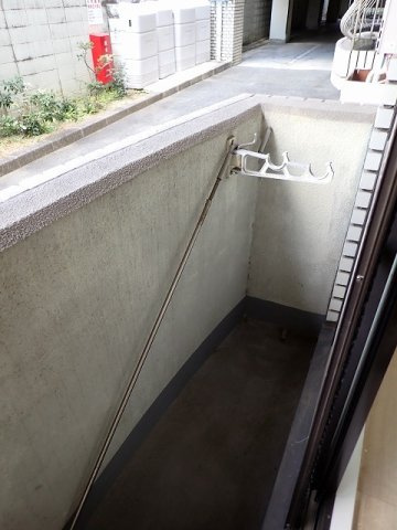 スクエアメゾン姫路城前のバルコニー