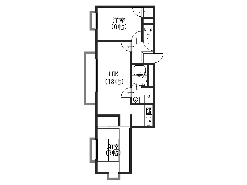 スクエアメゾン姫路城前の間取り