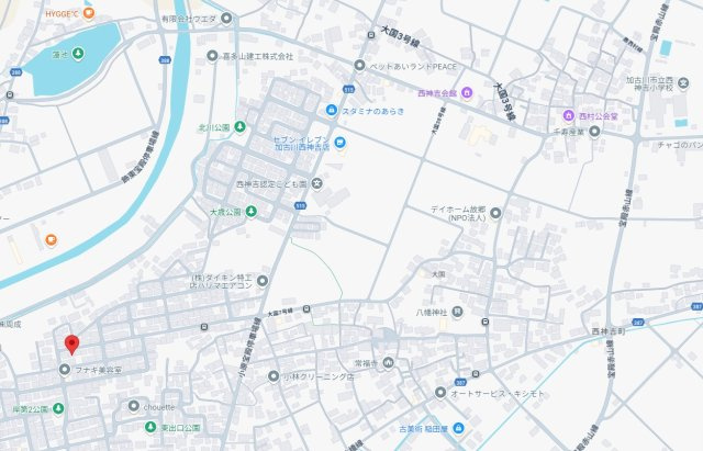 加古川市西神吉町岸　中古戸建の地図