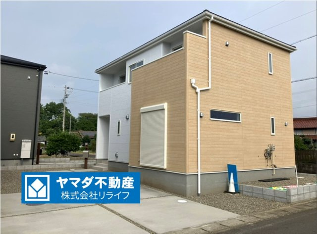 リーブルガーデン　江南市宮後町西屋敷（古知野東小学校前）　全3区画分譲の外観|■2号棟
■YAMADA電機の　ヤマダ不動産　株式会社リライフ　一宮店■
省エネ・耐震性◎の一建設の家。　
日本の風土に調和する木造軸組工法。フラット３５はＳＡを取得！１０年間の金利優遇あり！　