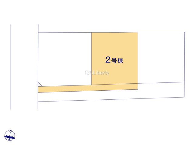 つくば市今鹿島　新築戸建　2号棟の区画図