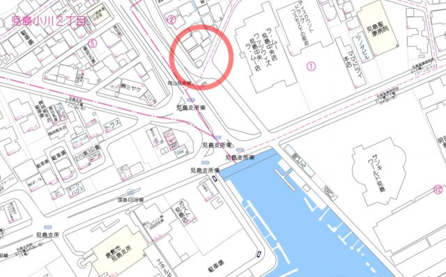 児島下の町戸建の地図|地図