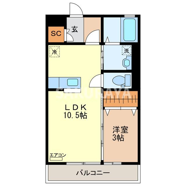 Ｏｎｅ'ｓ Ｈａｒｂｏｒの間取り