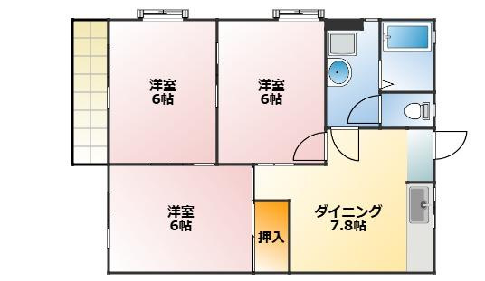 コーポラス青山の間取り