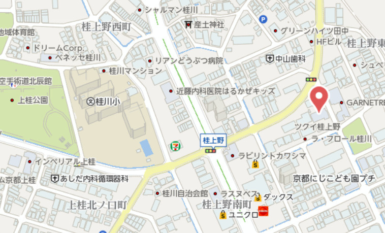 クオレ桂川　2階の地図