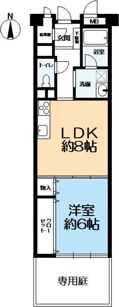 マンション塚口の間取り|間取りです